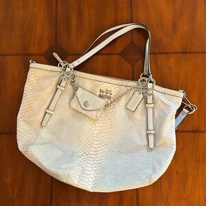 Early 2000s Coach Pale Blue Tote Bag